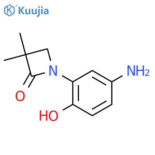 1-(5-Amino-2-hydroxyphenyl)-3,3-dimethylazetidin-2-one structure