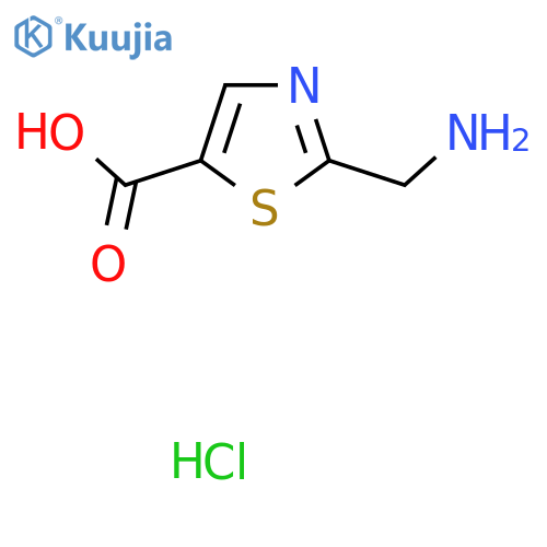2-(Aminomethyl)thiazole-5-carboxylic acid hydrochloride structure