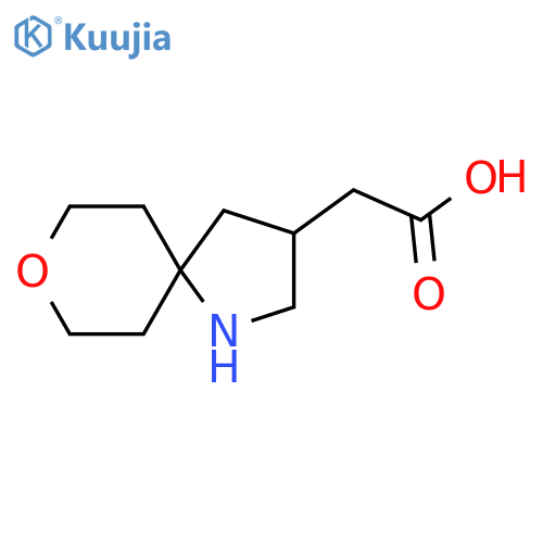 2-{8-Oxa-1-azaspiro[4.5]decan-3-yl}acetic acid structure