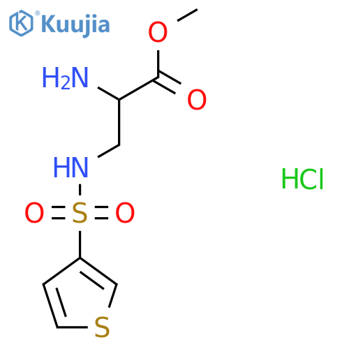 Methyl 2-amino-3-(thiophene-3-sulfonamido)propanoate hydrochloride structure