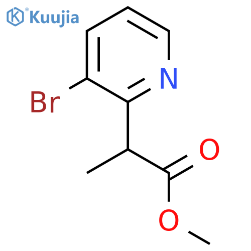 Methyl 2-(3-bromopyridin-2-yl)propanoate structure