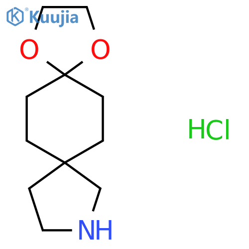 9,12-Dioxa-3-azadispiro[4.2.48.25]tetradecane;hydrochloride structure