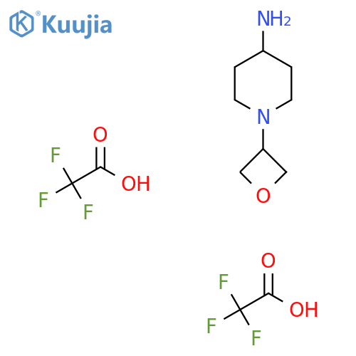 1-(Oxetan-3-yl)piperidin-4-amine;2,2,2-trifluoroacetic acid structure