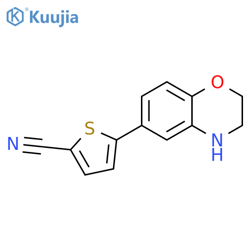 2-Thiophenecarbonitrile, 5-(3,4-dihydro-2H-1,4-benzoxazin-6-yl)- structure