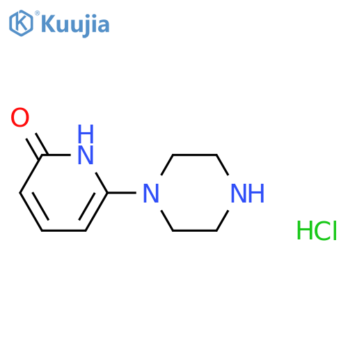 6-(piperazin-1-yl)-1,2-dihydropyridin-2-one dihydrochloride structure