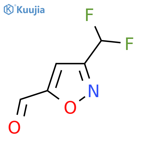 3-(Difluoromethyl)-1,2-oxazole-5-carbaldehyde structure