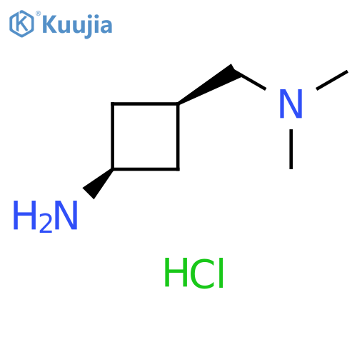 Cyclobutanemethanamine, 3-amino-N,N-dimethyl-, hydrochloride (1:2), cis- structure