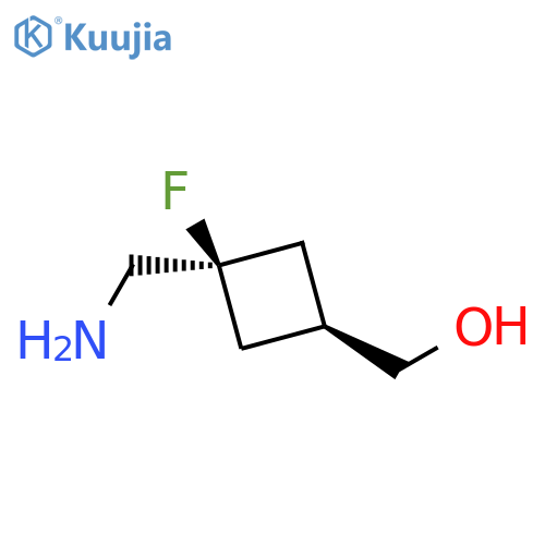 Cyclobutanemethanol, 3-(aminomethyl)-3-fluoro-, trans- structure