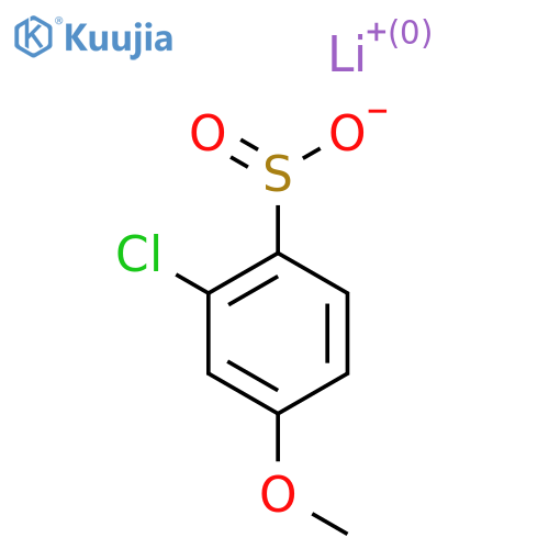 Lithium(1+) ion 2-chloro-4-methoxybenzene-1-sulfinate structure