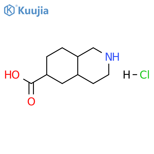 6-Isoquinolinecarboxylic acid, decahydro-, hydrochloride (1:1) structure
