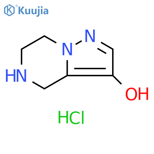 Pyrazolo[1,5-a]pyrazin-3-ol, 4,5,6,7-tetrahydro-, hydrochloride (1:2) structure