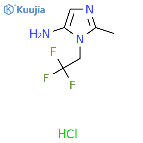 2-Methyl-3-(2,2,2-trifluoroethyl)imidazol-4-amine;hydrochloride structure