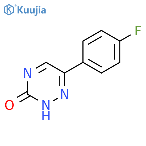 6-(4-fluorophenyl)-1,2,4-triazin-3(2H)-one structure