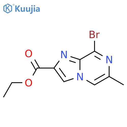 Ethyl 8-bromo-6-methylimidazo1,2-apyrazine-2-carboxylate structure