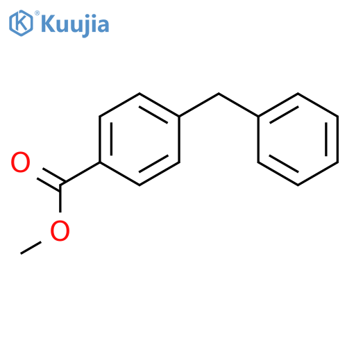 Benzoic acid,4-(phenylmethyl)-, methyl ester structure