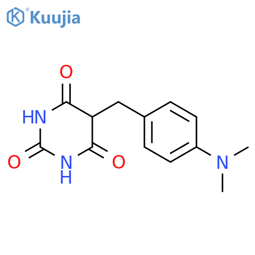 2,4,6(1H,3H,5H)-Pyrimidinetrione, 5-[[4-(dimethylamino)phenyl]methyl]- structure