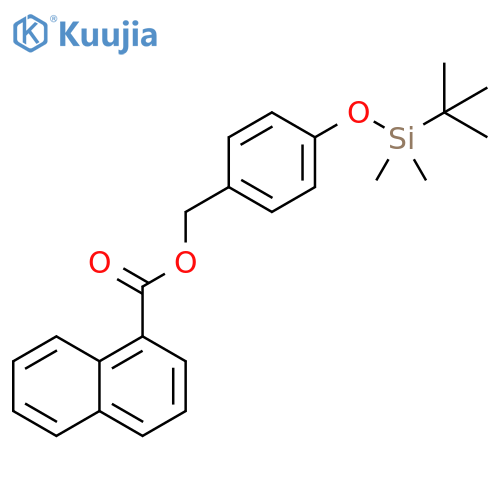 [4-[[(1,1-Dimethylethyl)dimethylsilyl]oxy]phenyl]methyl 1-naphthalenecarboxylate structure