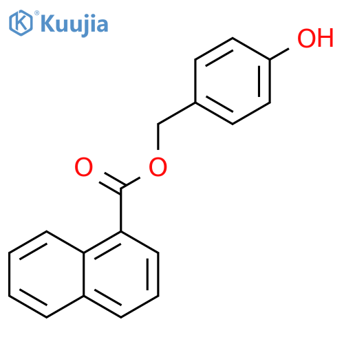 (4-Hydroxyphenyl)methyl 1-naphthalenecarboxylate structure