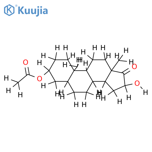 3-Ac-3,16-Dihydroxyandrostan-17-one structure