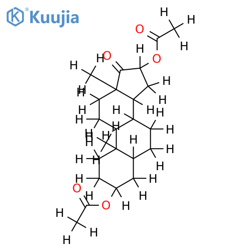 Di-Ac-(3beta,5alpha,13alpha,16alpha)-3,16-Dihydroxyandrostan-17-one structure