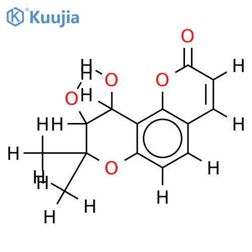 (+-)-trans-Khellacton structure