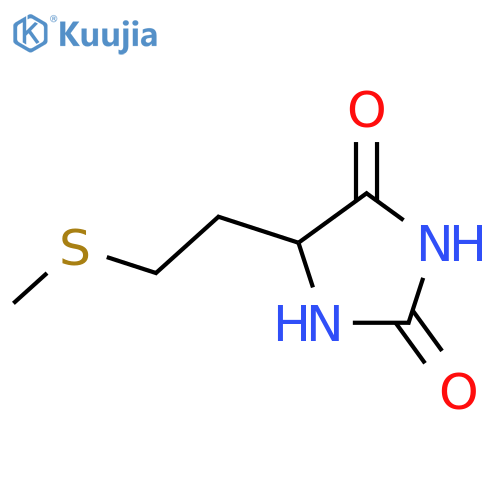 ()-5-[2-(methylthio)ethyl]imidazolidine-2,4-dione structure