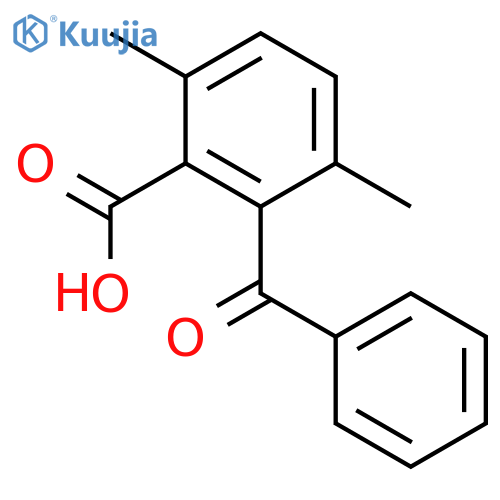 Benzoicacid, 2-benzoyl-3,6-dimethyl- structure
