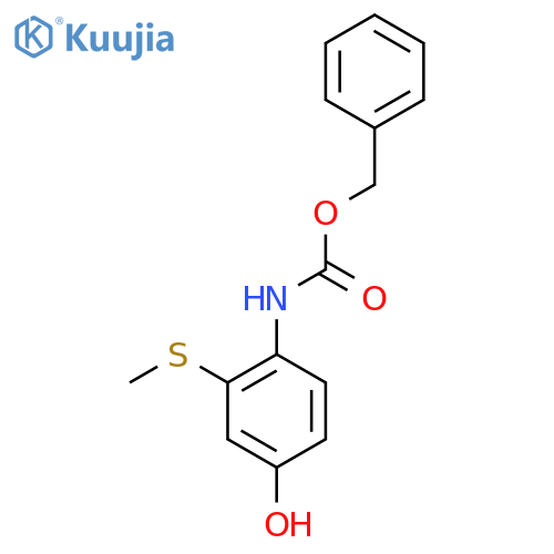 benzyl N-4-hydroxy-2-(methylsulfanyl)phenylcarbamate structure