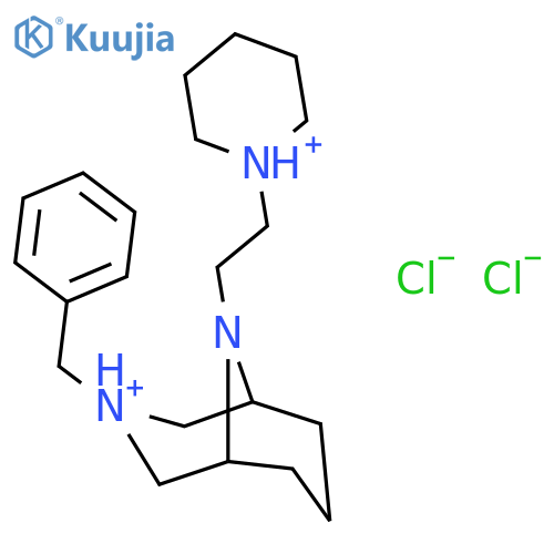 3,9-Diazabicyclo[3.3.1]nonane,3-(phenylmethyl)-9-[2-(1-piperidinyl)ethyl]-, hydrochloride (1:2) structure