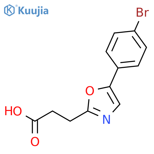 2-Oxazolepropanoicacid, 5-(4-bromophenyl)- structure