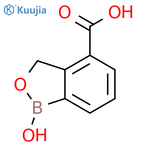 1-Hydroxy-1,3-dihydrobenzo[c][1,2]oxaborole-4-carboxylic acid structure