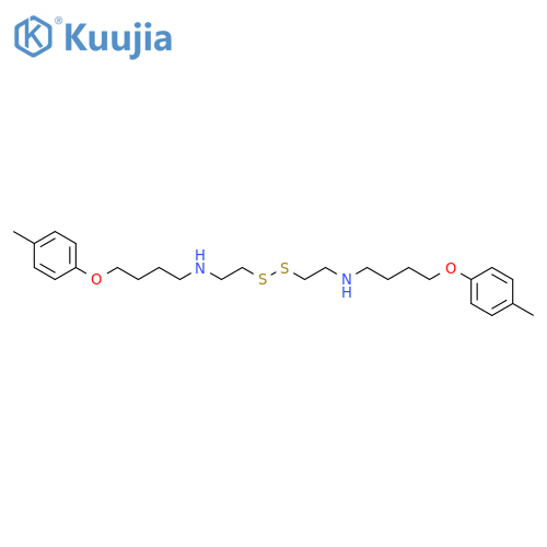1-Butanamine, N,N'-(dithiodi-2,1-ethanediyl)bis[4-(4-methylphenoxy)- structure