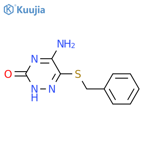1,2,4-Triazin-3(2H)-one,5-amino-6-[(phenylmethyl)thio]- structure