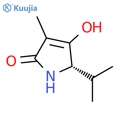 2H-Pyrrol-2-one,1,5-dihydro-4-hydroxy-3-methyl-5-(1-methylethyl)-,(5S)-(9CI) structure