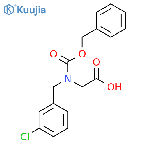 2-{(benzyloxy)carbonyl(3-chlorophenyl)methylamino}acetic acid structure
