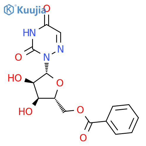 [(2R,3S,4R,5R)-5-(3,5-Dioxo-1,2,4-triazin-2-yl)-3,4-dihydroxyoxolan-2-yl]methyl benzoate structure