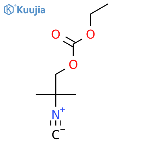 Carbonic acid, ethyl 2-isocyano-2-methylpropyl ester structure