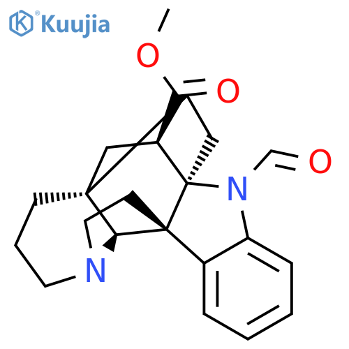 6H,13aH-3a,5a-Ethano-1H-indolizino[8,1-cd]carbazole-5-carboxylicacid, 6-formyl-2,3,4,5,11,12-hexahydro-, methyl ester, (3aR,5R,5aR,10bR,13aS)- structure