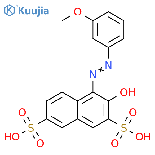 2,7-Naphthalenedisulfonic acid, 3-hydroxy-4-[(3-methoxyphenyl)azo]- structure