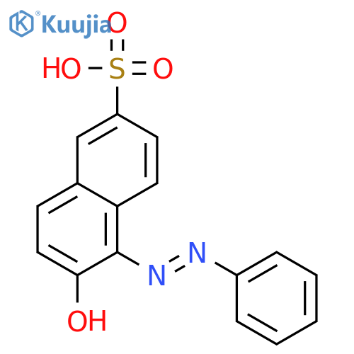 2-Naphthalenesulfonicacid, 6-hydroxy-5-(2-phenyldiazenyl)- structure