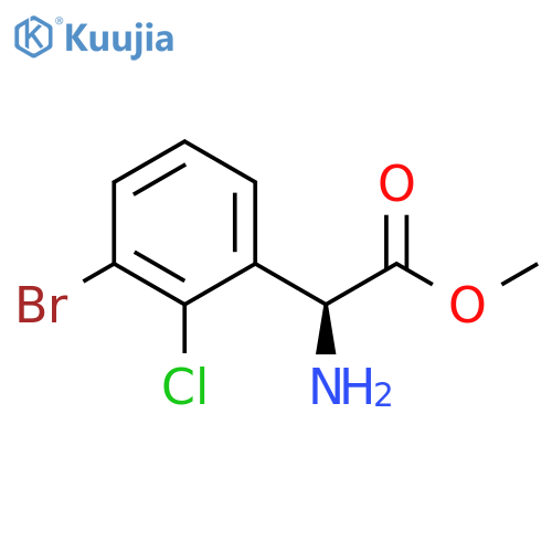 methyl (S)-2-amino-2-(3-bromo-2-chlorophenyl)acetate structure