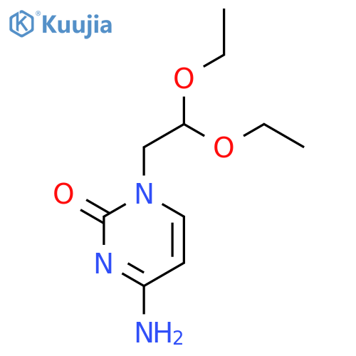 2(1H)-Pyrimidinone, 4-amino-1-(2,2-diethoxyethyl)- structure