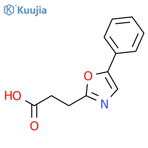 3-(5-Phenyl-1,3-oxazol-2-yl)propanoic Acid structure