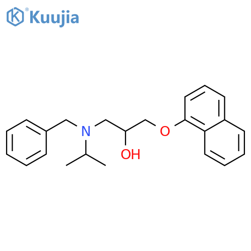 1-benzyl(propan-2-yl)amino-3-(naphthalen-1-yloxy)propan-2-ol structure
