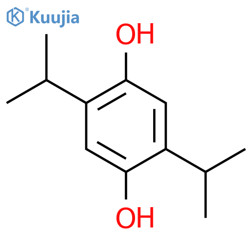 1,4-Benzenediol,2,5-bis(1-methylethyl)- structure