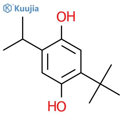 1,4-Benzenediol,2-(1,1-dimethylethyl)-5-(1-methylethyl)- structure