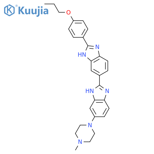 2,5'-Bi-1H-benzimidazole,5-(4-methyl-1-piperazinyl)-2'-(4-propoxyphenyl)- (9CI) structure