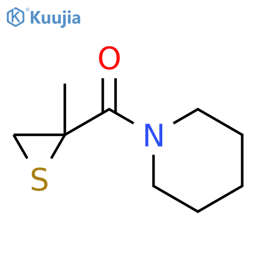 Piperidine, 1-[(2-methylthiiranyl)carbonyl]- structure