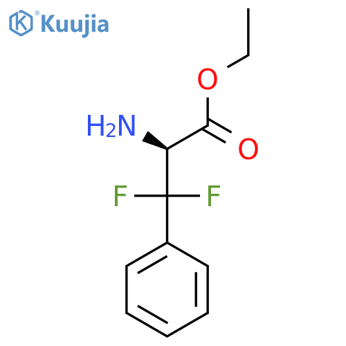 ethyl (2S)-2-amino-3,3-difluoro-3-phenylpropanoate structure