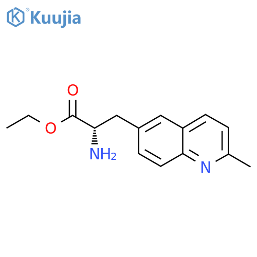 ethyl (2S)-2-amino-3-(2-methylquinolin-6-yl)propanoate structure